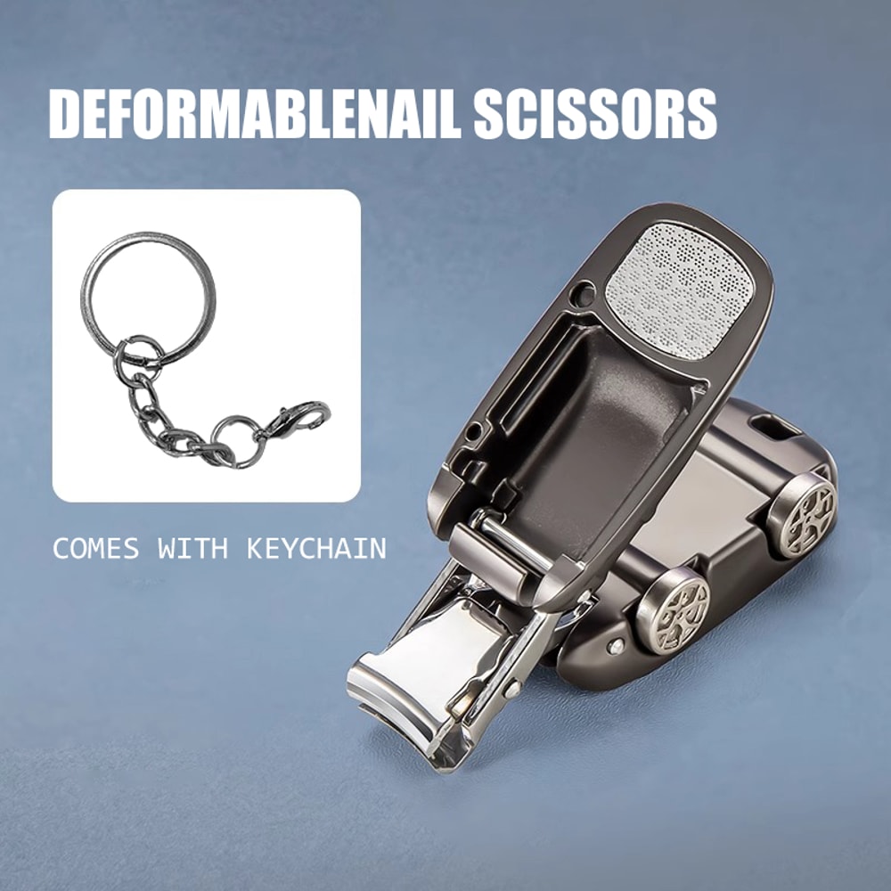 Folding Car Model Mini Nail Clippers With Keychain RustProof Durable Gift Idea 7