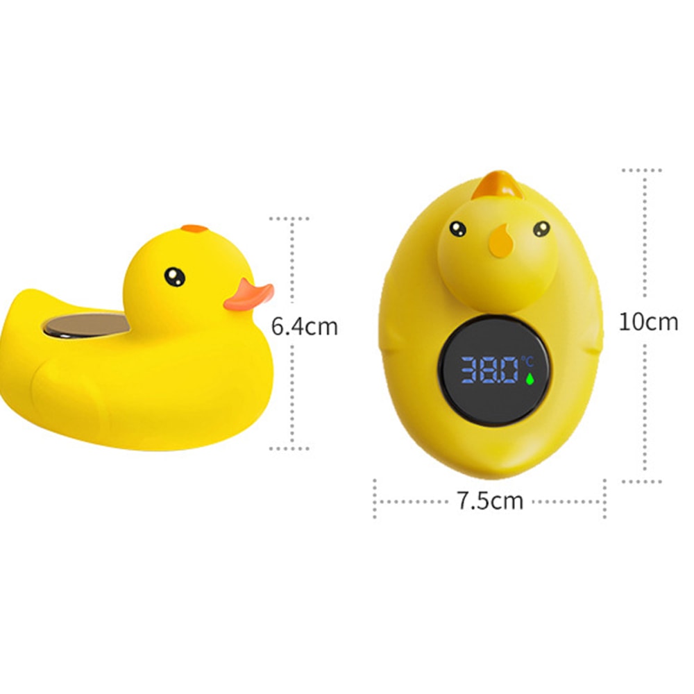 Floating Waterproof Baby Safe Thermometer Little Yellow Duck Baby Bathtub Shower Temperature Sensor 6