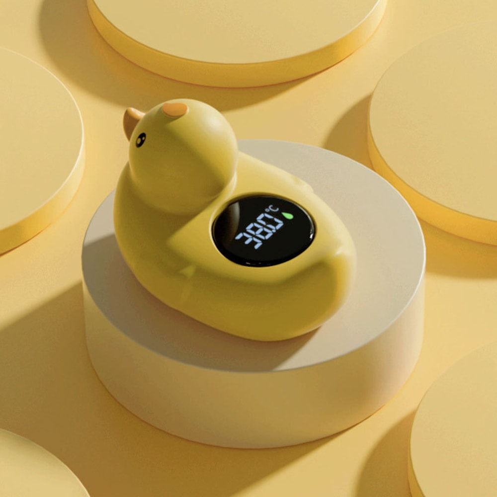 Floating Waterproof Baby Safe Thermometer Little Yellow Duck Baby Bathtub Shower Temperature Sensor 4