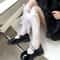Four Season Girls Bow Calf Socks Breathable Mesh High Tube Socks Lolita Japanese Style 4