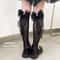 Four Season Girls Bow Calf Socks Breathable Mesh High Tube Socks Lolita Japanese Style 5