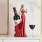Red Wine Rack Home Decoration Ornaments, Sexy Girl Wine Bottle Holder, Creative Grape Wine Display Rack