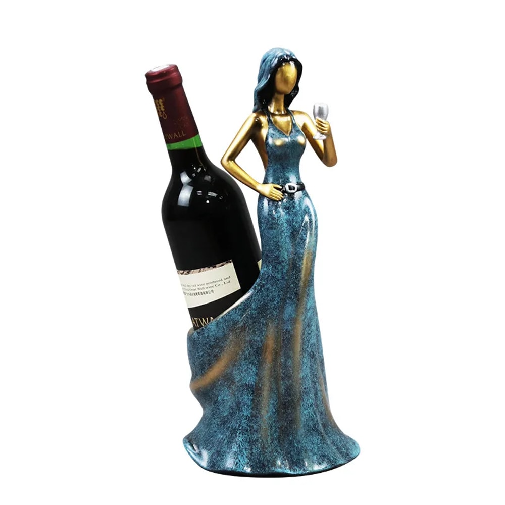 Red Wine Rack Home Decoration Ornaments, Sexy Girl Wine Bottle Holder, Creative Grape Wine Display Rack