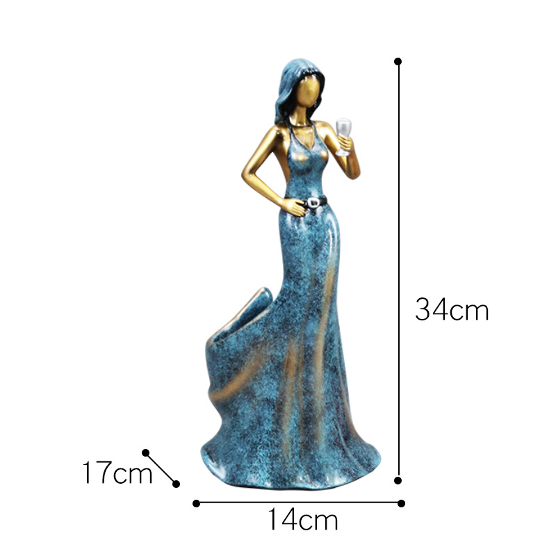 Red Wine Rack Home Decoration Ornaments, Sexy Girl Wine Bottle Holder, Creative Grape Wine Display Rack