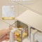 Wall Mounted Kitchen Spice Storage Box Moistureproof Seasoning Jar With Spoon Clear Seal Box Set 4