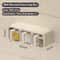Wall Mounted Kitchen Spice Storage Box Moistureproof Seasoning Jar With Spoon Clear Seal Box Set 8