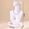 Jewelry Display Stand Portrait Neck Model Plastic Necklace Earring Rack 4