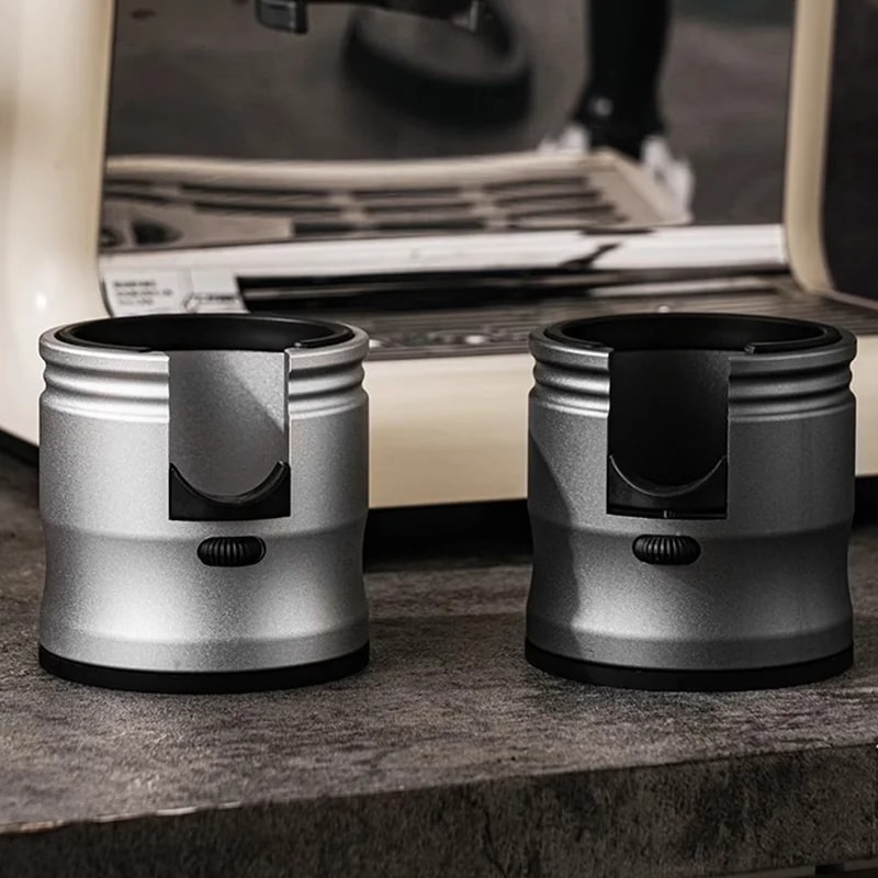 Adjustable Aluminum Coffee Portafilter Holder, Espresso Tamper Stand Base, Coffee Handle Tamper for Portafilters Tools