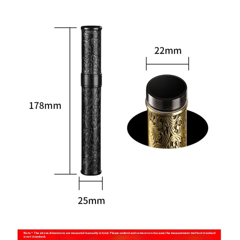 Single Tube Portable Metal Cigar Case Moisturizing Seal Cover Travel Outdoor Cigar Accessories For 1