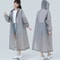 Reusable Poncho Outdoor Rainwear For Women And Men, Adult Raincoat Hooded One-piece Long Raincoat Transparent Waterproof