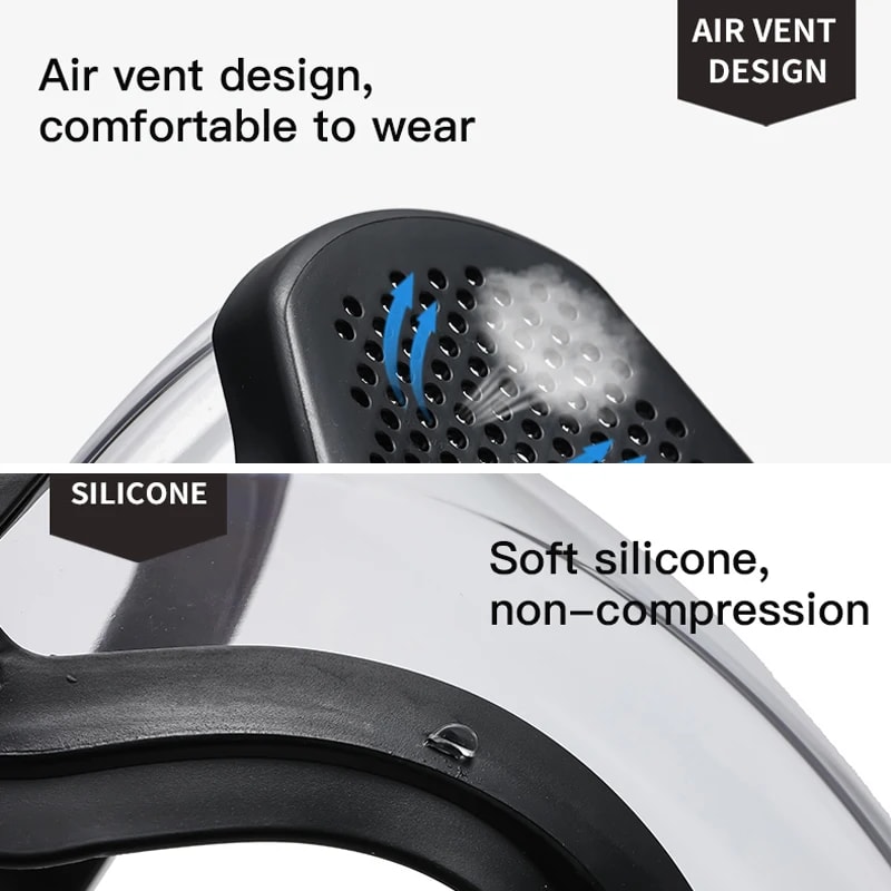 Home Kitchen Splash Protection Mask Anti Fog Reusable Full Face Shield Windproof With Filter 2