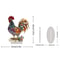 Colorful Rooster Mascot Statue, 2D Flat Acrylic Home Bookshelf Decor, Office Desktop Decoration Friend Gifts
