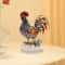 Colorful Rooster Mascot Statue, 2D Flat Acrylic Home Bookshelf Decor, Office Desktop Decoration Friend Gifts