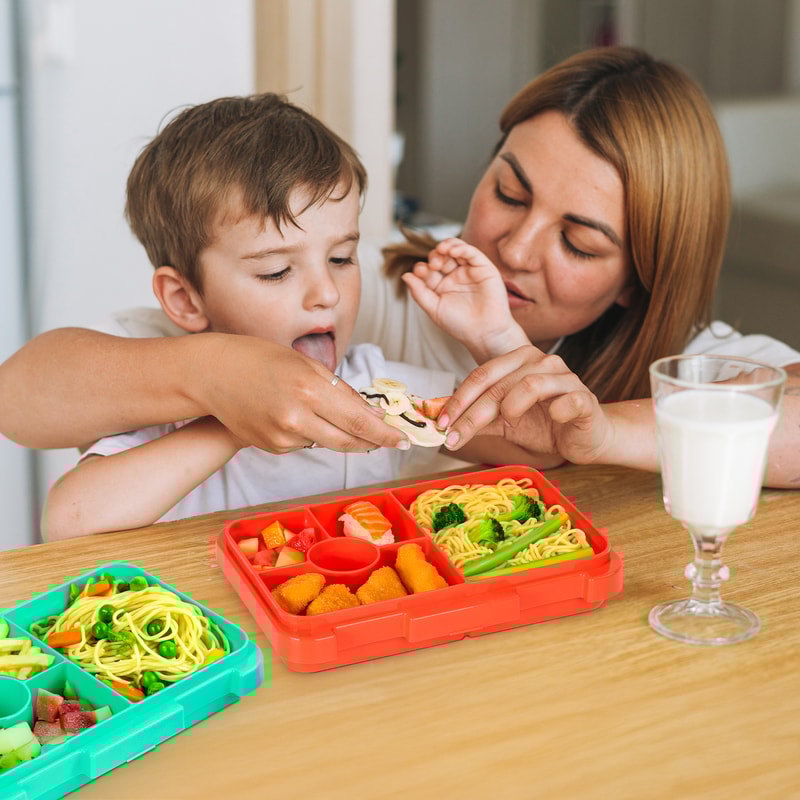 Bento High Capacity Kid Double Buckle Lunch Box Food Grade Portable Lunch Box Lunchbox For School M 2