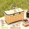 Folding Picnic Basket Outdoor Camping Handheld Insulation Bag Aluminum Foil For Barbecue Travel 5