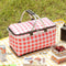Folding Picnic Basket Outdoor Camping Handheld Insulation Bag Aluminum Foil For Barbecue Travel 6