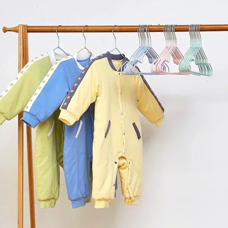 PVC Coated Metal Infant Hanger, Children's style 30cm Non-slip Rubber Hanger, Dormitory Home Clothes Hanger Organization