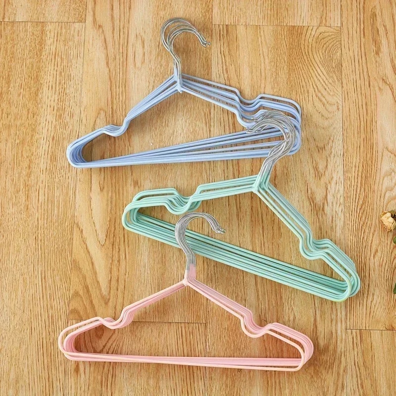 PVC Coated Metal Infant Hanger, Children's style 30cm Non-slip Rubber Hanger, Dormitory Home Clothes Hanger Organization