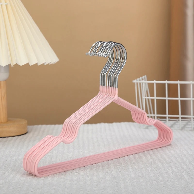 PVC Coated Metal Infant Hanger, Children's style 30cm Non-slip Rubber Hanger, Dormitory Home Clothes Hanger Organization