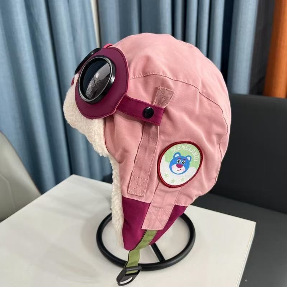 Windproof Autumn Winter Childrens Pilot Hat Ear Protection With Plush Warmth Winter Outdoor For Chi 6