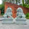 A Pair Of Lucky And Wealthy Stone Carvings Of Lions Chinese Feng Shui Qilin Ornaments Desktop Masco 4