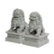 A Pair Of Lucky And Wealthy Stone Carvings Of Lions Chinese Feng Shui Qilin Ornaments Desktop Masco 5