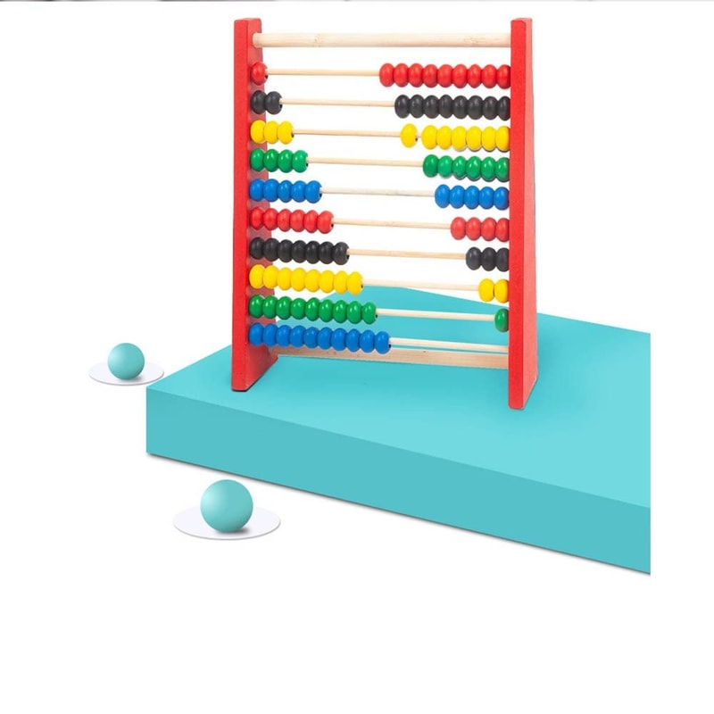 Montessori Toy Mini Children Toys Wooden Abacus For Kids Colorful Beads Intelligence Development Ed 3