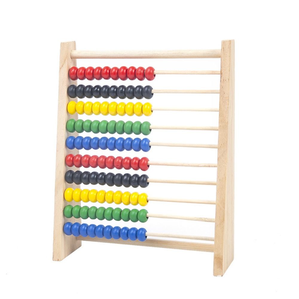 Montessori Toy Mini Children Toys Wooden Abacus For Kids Colorful Beads Intelligence Development Ed 5