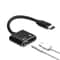 2 in 1 Charging USB C Type-C Audio Splitter, Earphone Adapter