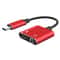 2 in 1 Charging USB C Type-C Audio Splitter, Earphone Adapter