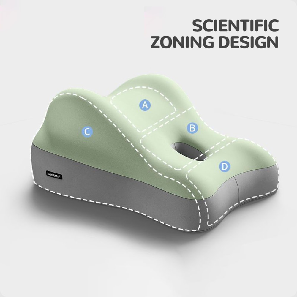 Green Ergonomic Bed Pillow Memory Foam Waist Cushion MultiFunctional Cushion For Bedroom Furniture 1