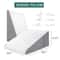 Triangle Elevated Pillow For Bedside Wedge Pillow For Sleeping Acid Reflux 2