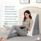 Triangle Elevated Pillow For Bedside Wedge Pillow For Sleeping Acid Reflux 4