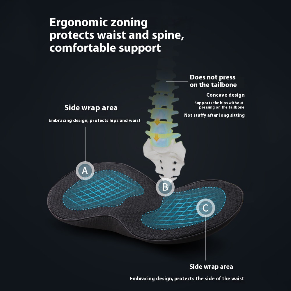 Car Seat Cushion Memory Foam, Mini Cushion to Increase Height, Butt Seat Cushion for Comfort