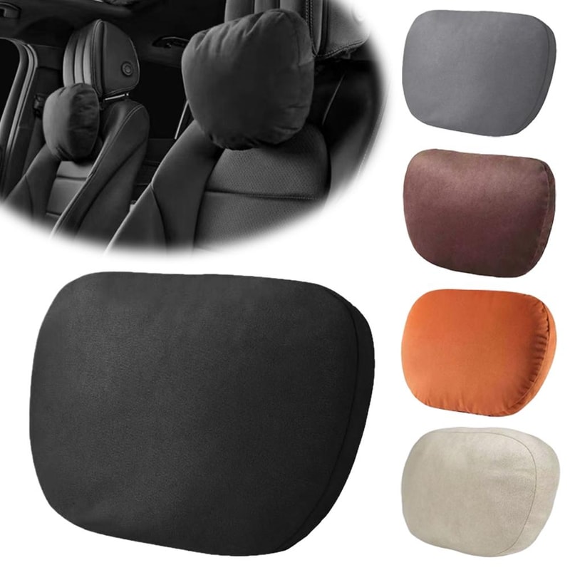 Memory Foam Neck Rest Cushion Adjustable Universal Car Headrest Pillow Relieve Fatigue Car Interior 2