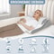 Adjustable Folding Wedge Pillow for Sleeping, Triangle Pillow for Snoring and Back Pain Relief After Surgery
