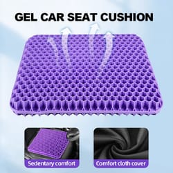 breathable gel seat cushion, summer honeycomb design for back and tailbone pain relief, perfect for automotive, office