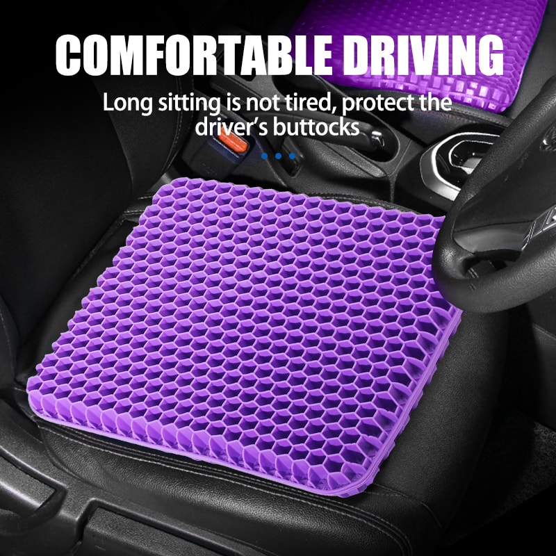 Breathable Gel Seat Cushion, Summer Honeycomb Design for Back and Tailbone Pain Relief, Perfect for Automotive, Office