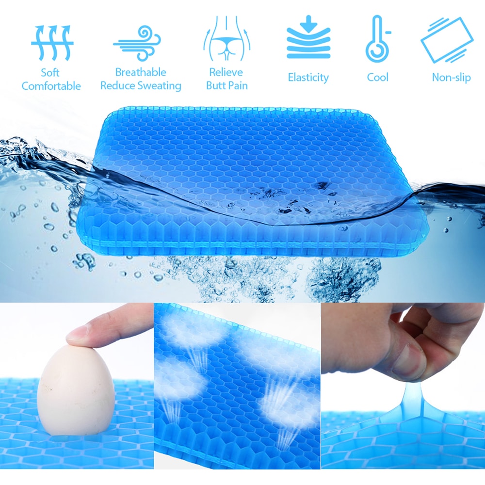 Breathable Honeycomb Seat Cushion Highly Elastic NonCollapsible For Auto Office And Outdoor Use 3
