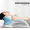 Back Neck Pain Relief Headboard with Face Down Massage Prone Pillow for Sitting Up, Washable Cover for Reading