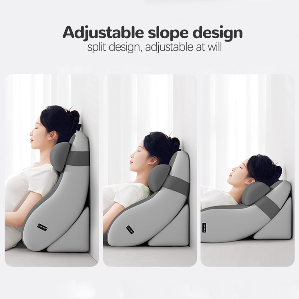 Adult Back Pillow for Bed Sitting Up, Reading Pillow with Arms, Backrest Pillow for Gaming, Lounging, Watching TV