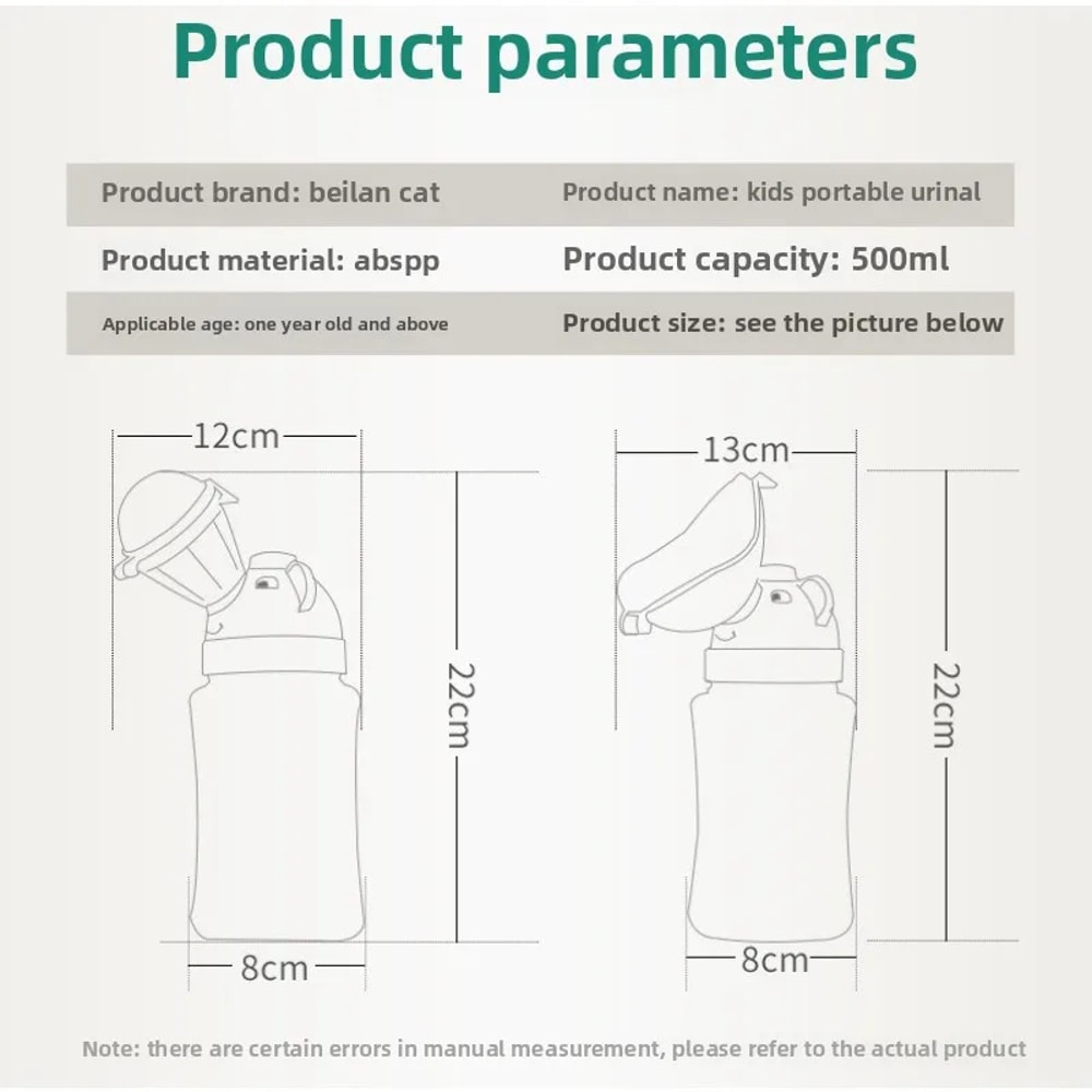 Leak Proof Portable Baby Travel Potty Urinal Emergency Toilet For Car Toddler Pee Training Cup Bott 2