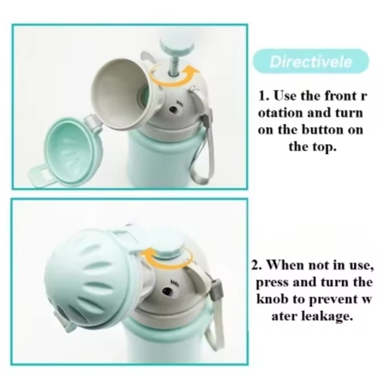 Leak Proof Portable Baby Travel Potty Urinal Emergency Toilet For Car Toddler Pee Training Cup Bott 5