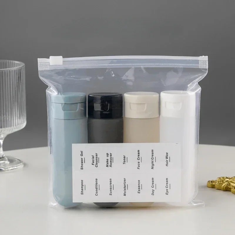 Cylindrical Squeeze Bottles for Travel, Portable Plastic Tubes Bottling Bottle, Empty Cosmetic Bottle for Shampoo