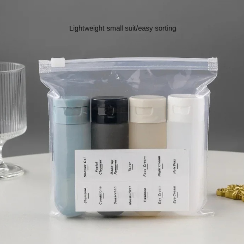 Cylindrical Squeeze Bottles for Travel, Portable Plastic Tubes Bottling Bottle, Empty Cosmetic Bottle for Shampoo