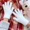 Student Girl Fashion Winter Mink Velvet Gloves, Plush Cold-proof Cycling Gloves, Warm Five Finger Gloves for Women