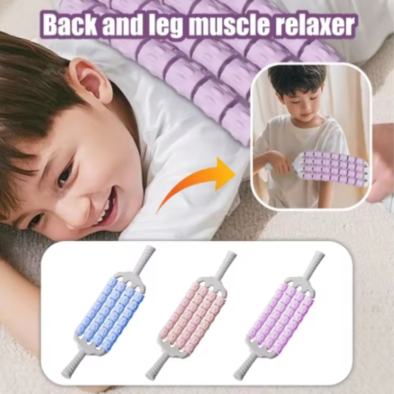 Manual Massage Tool for Children, Comfortable Roller Stick for Yoga and Fitness, Outdoor Gym Use