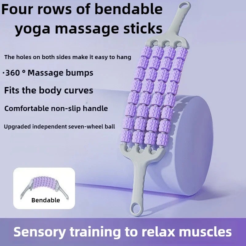 Manual Massage Tool for Children, Comfortable Roller Stick for Yoga and Fitness, Outdoor Gym Use
