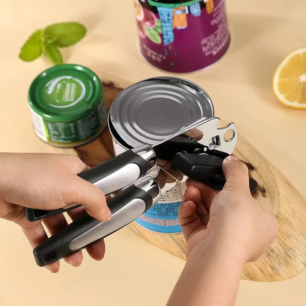 Powerful Three-In-One Canning Knife, Multifunctional Stainless Steel Can Opener, Kitchen Canning Tools