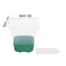 Reusable Transparent Flower Pots, 6 Plastic Square Pots for Planting and Seedling with Silicone Bottom and Label